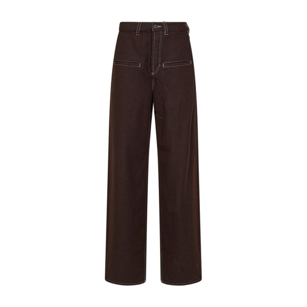 Uma Wang Women Brown Virgin Wool-Blend Ball Trousers